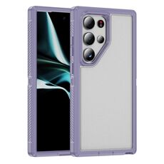 Custodia per telefono smerigliata impermeabile Guard Life per Samsung Galaxy S24 Ultra 5G (viola chiaro)