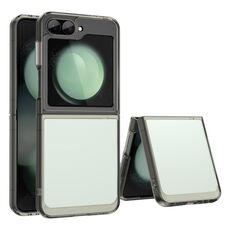 Per Samsung Galaxy Z Flip6 5G Custodia per telefono in TPU ibrido acrilico serie colorata (grigio trasparente)