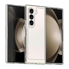 Per Samsung Galaxy Z Fold6 5G Custodia per telefono in TPU ibrido acrilico serie colorata (trasparente)