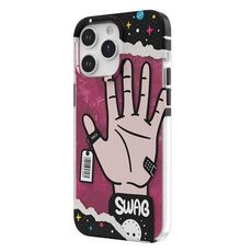 Per iPhone 15 Pro Max TGVIS Custodia per cellulare con motivo Graffiti serie elegante (rossa)