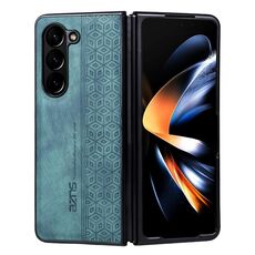 Per Samsung Galaxy Z Fold6 AZNS Custodia per telefono con sensazione di pelle in rilievo 3D (verde)