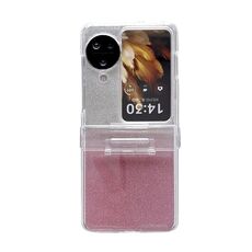 Per OPPO Find N3 Flip Skin Feel Custodia per telefono antiurto in carta flash per PC (sfumatura rosa argento)