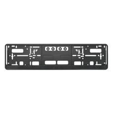 Telaio targa in plastica a striscia singola standard europeo, specificazione: nero