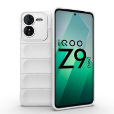 Per vivo iQOO Z9 5G Magic Shield TPU + custodia per telefono in flanella (bianca)