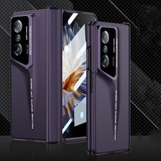 Custodia per telefono ultrasottile a copertura totale con lama magnetica integrata per Honor Magic Vs GKK (viola)