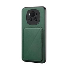 Per Honor Magic6 5G D04 Custodia per telefono con doppio slot per scheda texture vitello (verde)