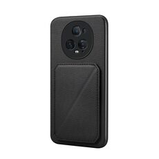 Per Honor Magic5 Ultimate 5G D04 Custodia per telefono con doppio slot per scheda texture vitello (nero)