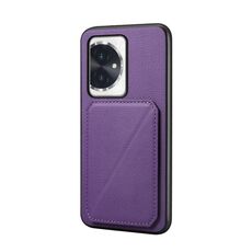 Per Honor 100 D04 Custodia per telefono con doppio slot per scheda texture vitello (viola)