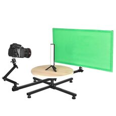 YELANGU Fotografia professionale Giradischi rotondo panoramico che circonda la piattaforma di ripresa video con rotazione a 360°