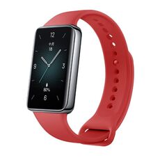 Cinturino per orologio in silicone tinta unita per Honor Band 9 (rosso scuro)