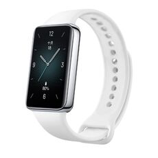 Cinturino per orologio in silicone tinta unita per Honor Band 9 (bianco)