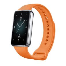 Per cinturino per orologio in silicone tinta unita Honor Band 9 (arancione)