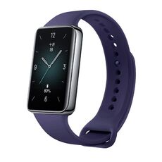 Cinturino per orologio in silicone tinta unita per Honor Band 9 (blu scuro)