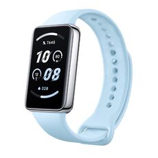 Per cinturino per orologio in silicone tinta unita Honor Band 9 (azzurro)