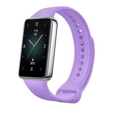 Per cinturino per orologio in silicone tinta unita Honor Band 9 (viola)