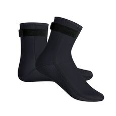 Calzini da immersione da spiaggia lunghi impermeabili da 3 mm Calzini da snorkeling antiscivolo caldi, taglia: S (nero)