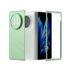 Per vivo X Fold3 Custodia per telefono antiurto con vernice diamantata texture smerigliata per PC (verde chiaro)
