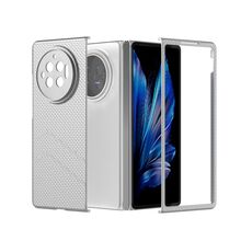Custodia per telefono antiurto con vernice diamantata per PC per vivo X Fold3 (Argento)