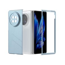 Per vivo X Fold3 Custodia per telefono antiurto con vernice diamantata texture smerigliata per PC (blu ghiaccio)
