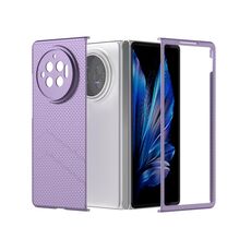 Per vivo X Fold3 Custodia per telefono antiurto con vernice diamantata texture smerigliata per PC (viola)