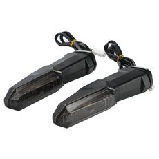 Per Kawasaki Versys 650 Z1000R Motociclette LED Indicatore di direzione (Nero)