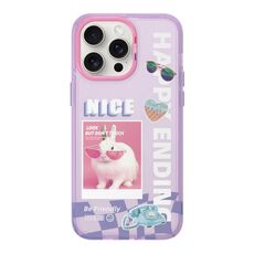 Custodia per telefono con motivo dopamina TGVIS Space Series per iPhone 15 Pro (viola)
