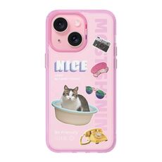Custodia per telefono con motivo dopamina serie TGVIS Space per iPhone 15 (rosa)