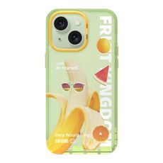 Custodia per telefono con motivo dopamina serie TGVIS Space per iPhone 15 (verde)