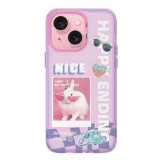 Custodia per telefono con motivo dopamina serie TGVIS Space per iPhone 15 (viola)