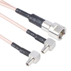 Cavo di prolunga doppio connettore RF coassiale da TS9 a RG316, specifica: 50 x 50 cm