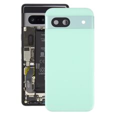 Per la copertura posteriore della batteria di Google Pixel 8A con copriobiettivo della fotocamera (verde)