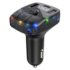 Trasmettitore FM per adattatore Bluetooth per auto leggero colorato C57 PD Type-C + caricatore per auto doppio USB