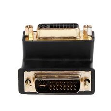 Adattatore di estensione DVI 24+5 DVI-I digitale dual link maschio-femmina ad angolo retto da 90 gradi per monitor LCD HDTV