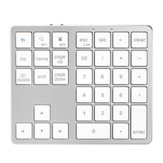 K-35 Tastiera per computer portatile Accessori per tablet a 35 tasti Tastierino Bluetooth (Argento)