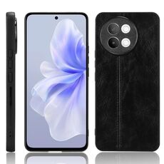 Per vivo S18e 5G Modello Mucca Cucito Cover posteriore Custodia per telefono (Nero)