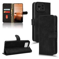 Custodia per telefono in pelle con vibrazione magnetica Ultra Skin Feel per ASUS Zenfone 11 (nera)