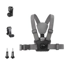 Cintura toracica regolabile per montaggio su corpo 4 in 1 con supporto e vite (grigio)