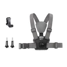 Cintura toracica regolabile per montaggio su corpo 3 in 1 con supporto e vite (grigio)