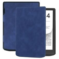 Per Pocketbook InkPad 4 / Color2 /3 /PB743 Custodia smart tablet in pelle retrò con sensazione di pelle (blu scuro)