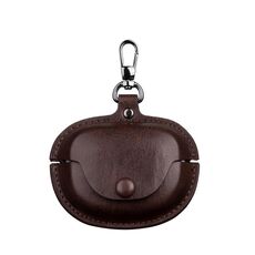 Custodia protettiva in pelle per auricolari wireless Bose Ultra 3 (marrone scuro)