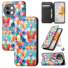 Per vivo S18e CaseNeo Custodia per telefono in pelle magnetica colorata (Magic Space)