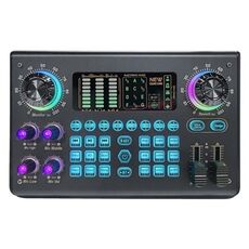 Mixer audio mobile per scheda audio karaoke con registrazione in streaming live C100