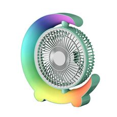 Ventilatore portatile da tavolo Cool Marquee con ricarica USB F11 (verde menta)