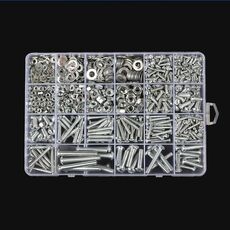 Set D 24 tipi 24 celle viti dadi rondelle set di viti autofilettanti