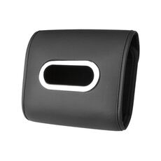 Copertura per tovaglioli appesi allo schienale del sedile dell'auto per la scatola dei fazzoletti per il bracciolo automatico (nero)