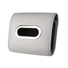 Copertura per tovaglioli appesi allo schienale del sedile dell'auto per la scatola dei fazzoletti per il bracciolo automatico (grigio)