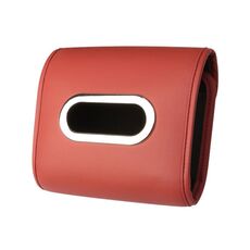 Scatola per fazzoletti per bracciolo automatico, sedile per auto, porta tovaglioli appesi allo schienale (rosso vino)