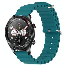 For Honor Watch Dream 22mm Cinturino in silicone a tinta unita stile oceano (verde)