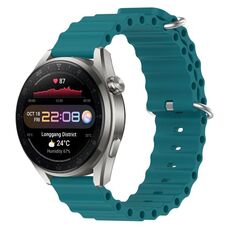 Per Huawei Watch 3 Pro Nuovo cinturino per orologio in silicone a tinta unita da 22 mm (verde)
