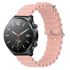 Per Xiaomi MI Watch S1 22mm Cinturino in silicone a tinta unita stile oceano (rosa)